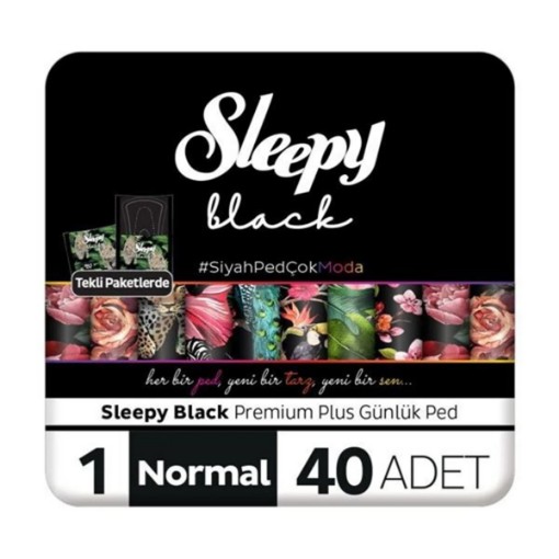 SLEEPY PED GÜNLÜK BLACK NORMAL 40 LI. ürün görseli