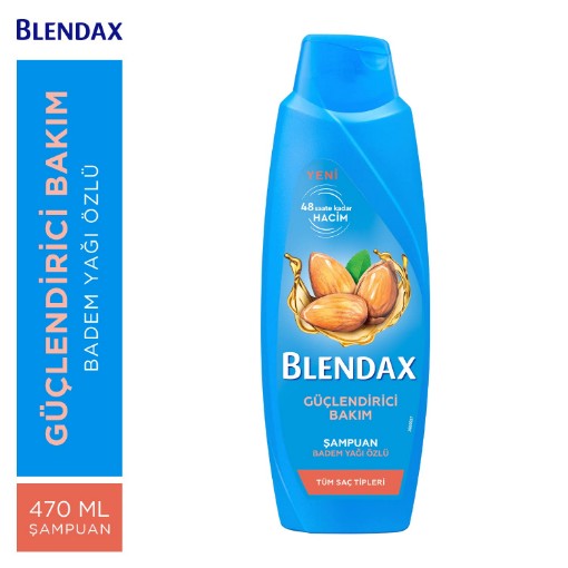 BLENDAX ŞAMPUAN 470 ML BADEM ÖZLÜ. ürün görseli
