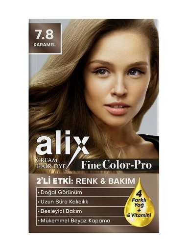 ALİX KİT SAÇ BOYASI 7,8 KARAMEL. ürün görseli
