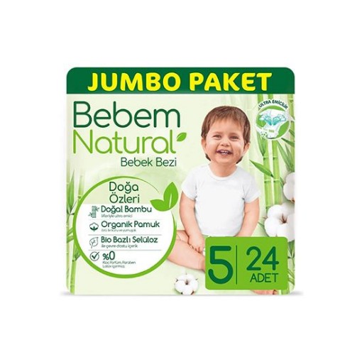BEBEM BEBEK BEZİ JUMBO PAKET (5 NO) 24 LÜ. ürün görseli