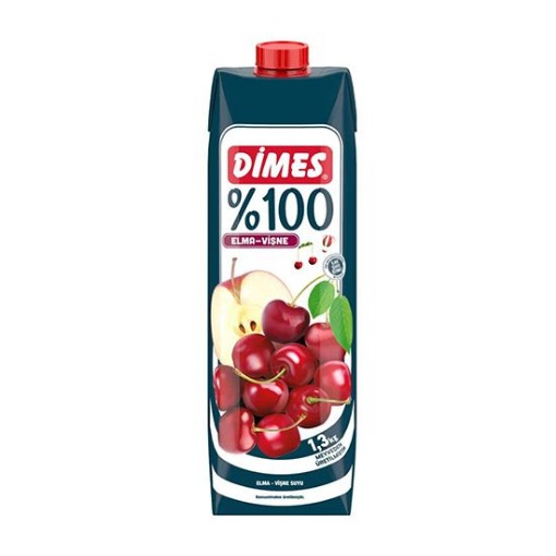 DİMES %100 1 LT ELMA VİŞNE. ürün görseli
