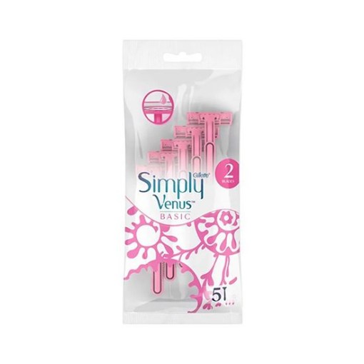 GİLLETTE VENUS SIMPLY BAGİC 2 Lİ BIÇAK 5 Lİ POŞET. ürün görseli