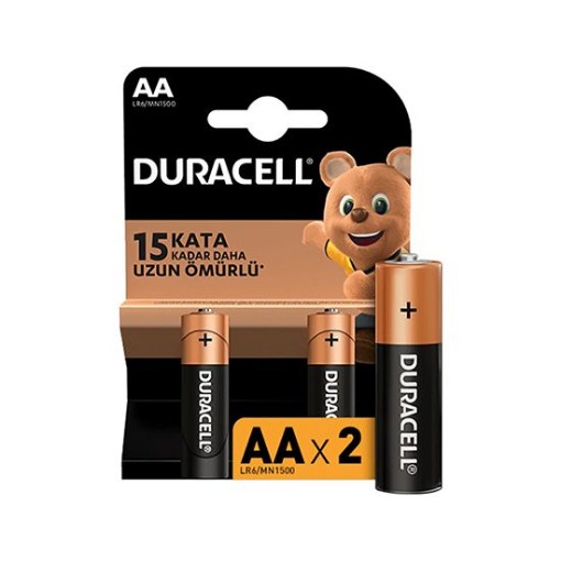 DURACELL KARTELA 2 Lİ KALEM PİL. ürün görseli