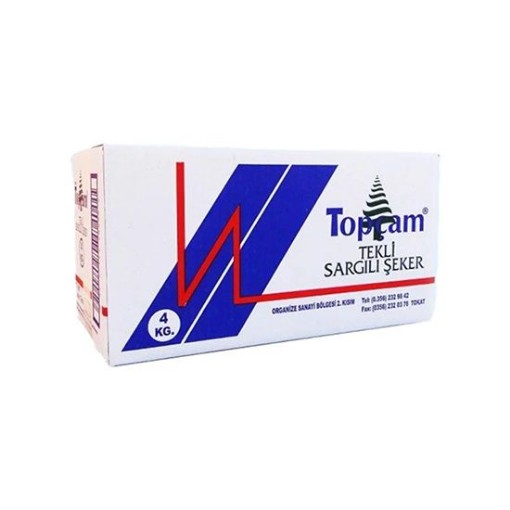 TOPÇAM KÜP ŞEKER TEKLİ SARGILI 4 KG. ürün görseli