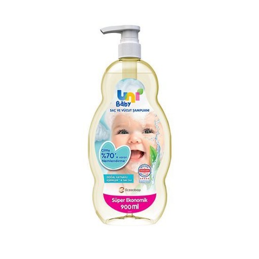 UNİ BABY BEBEK ŞAMPUAN 900 ML DOĞAL. ürün görseli