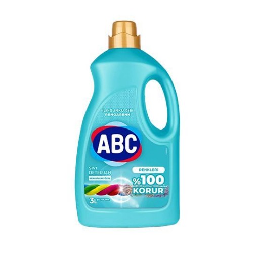 ABC SIVI DETERJAN 3000 ML RENKLİ. ürün görseli