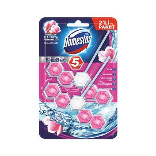 DOMESTOS WC BLOK 5 Lİ GÜÇ 100 GR MANOLYA. ürün görseli