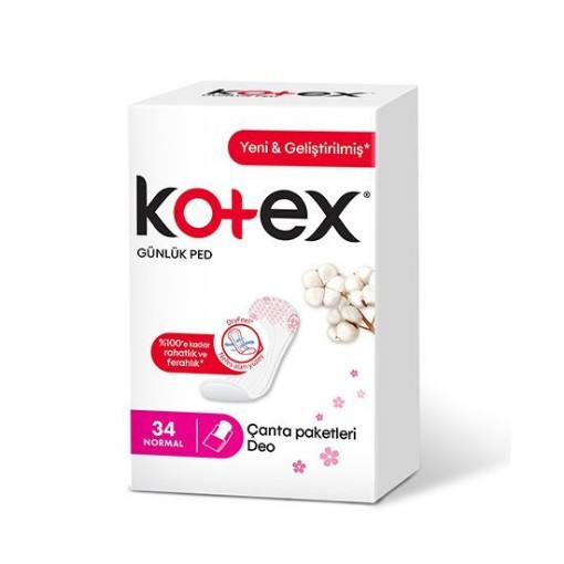 KOTEX GÜNLÜK PED NORMAL 34 LÜ DEO. ürün görseli
