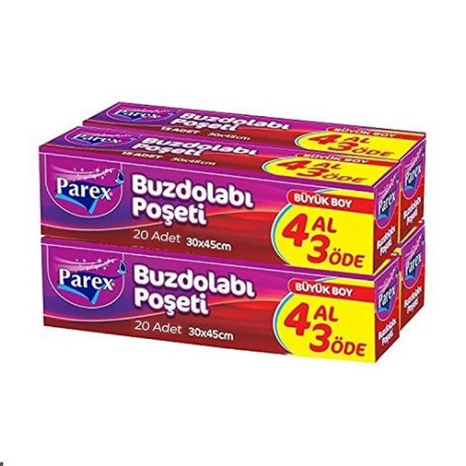 PAREX BUZDOLABI POŞETİ BÜYÜK 4 LÜ. ürün görseli